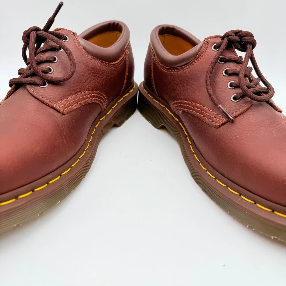 Dr. Martens 8053 Brown Crazy Horse Leather Padded Collar Oxford Shoe 11849 USM 7